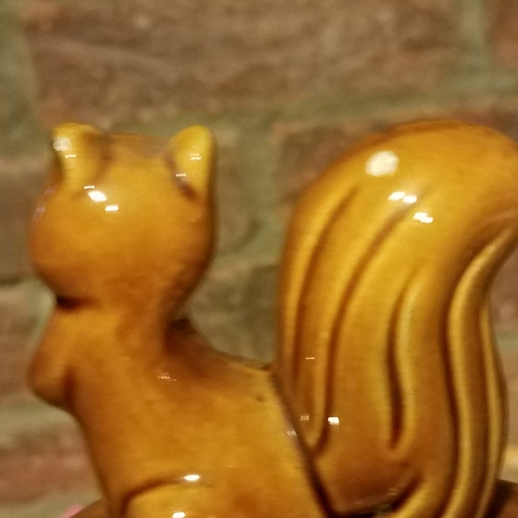Vtg Squirrel MCM Lidded Nut Dish - Picture 4 of 6